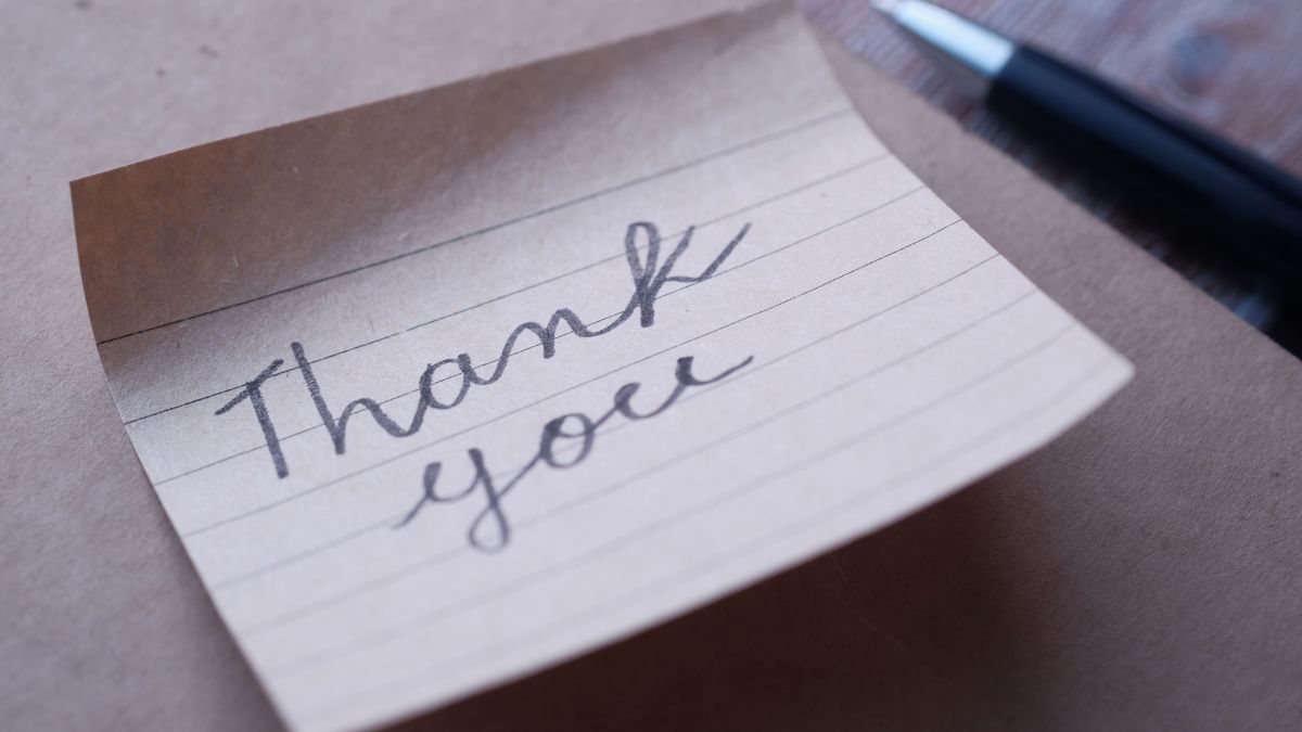 thank you message for donation